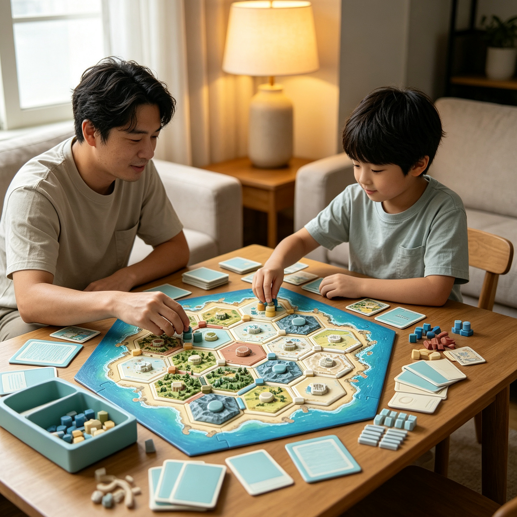 Classic Trading Strategy Board Game | Trade Build Settle Family Tabletop Game