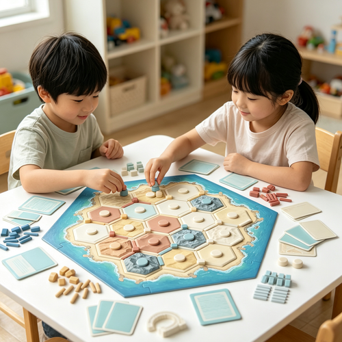 Classic Trading Strategy Board Game | Trade Build Settle Family Tabletop Game