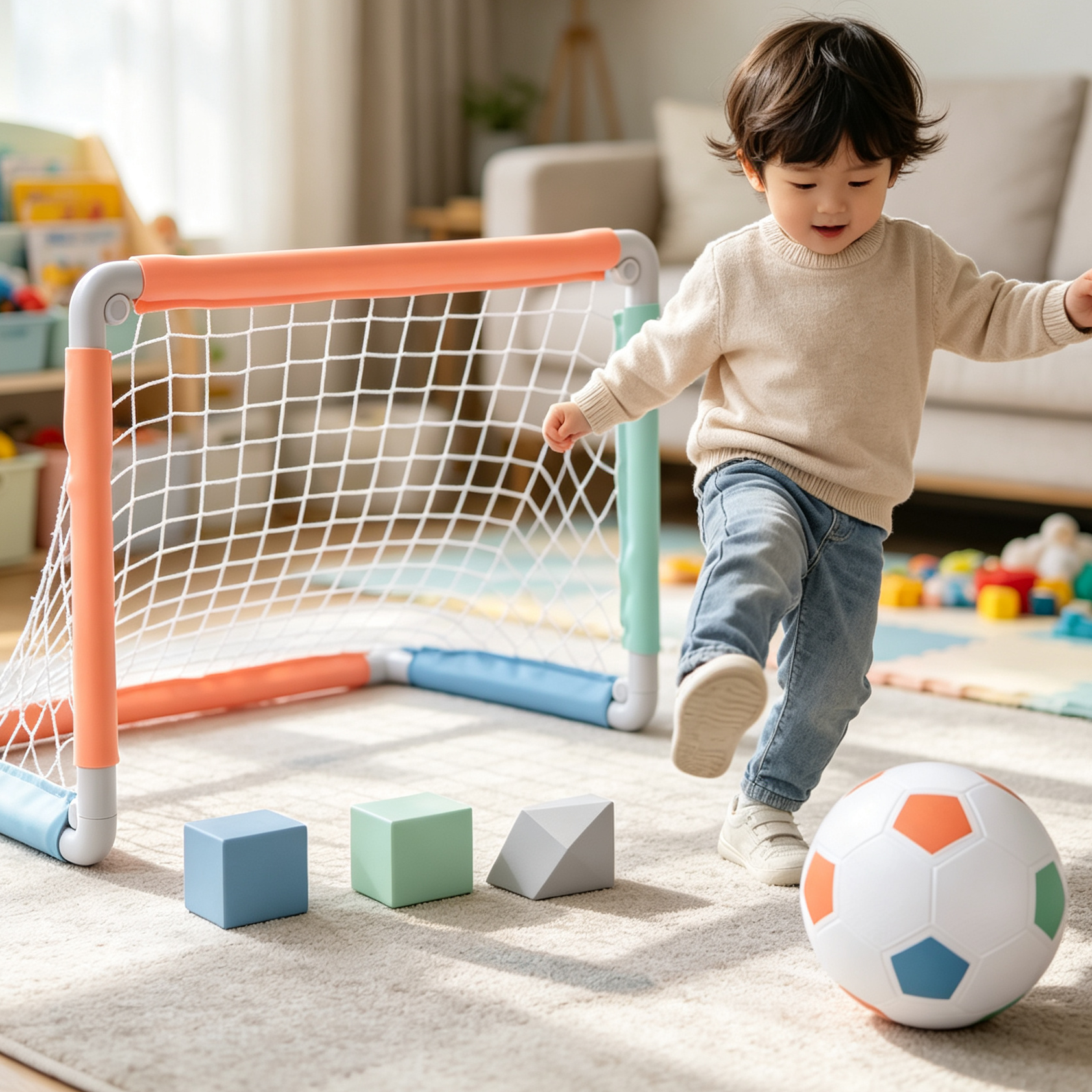 Kids Soccer Goal with Ball & Pump - 24 X 16