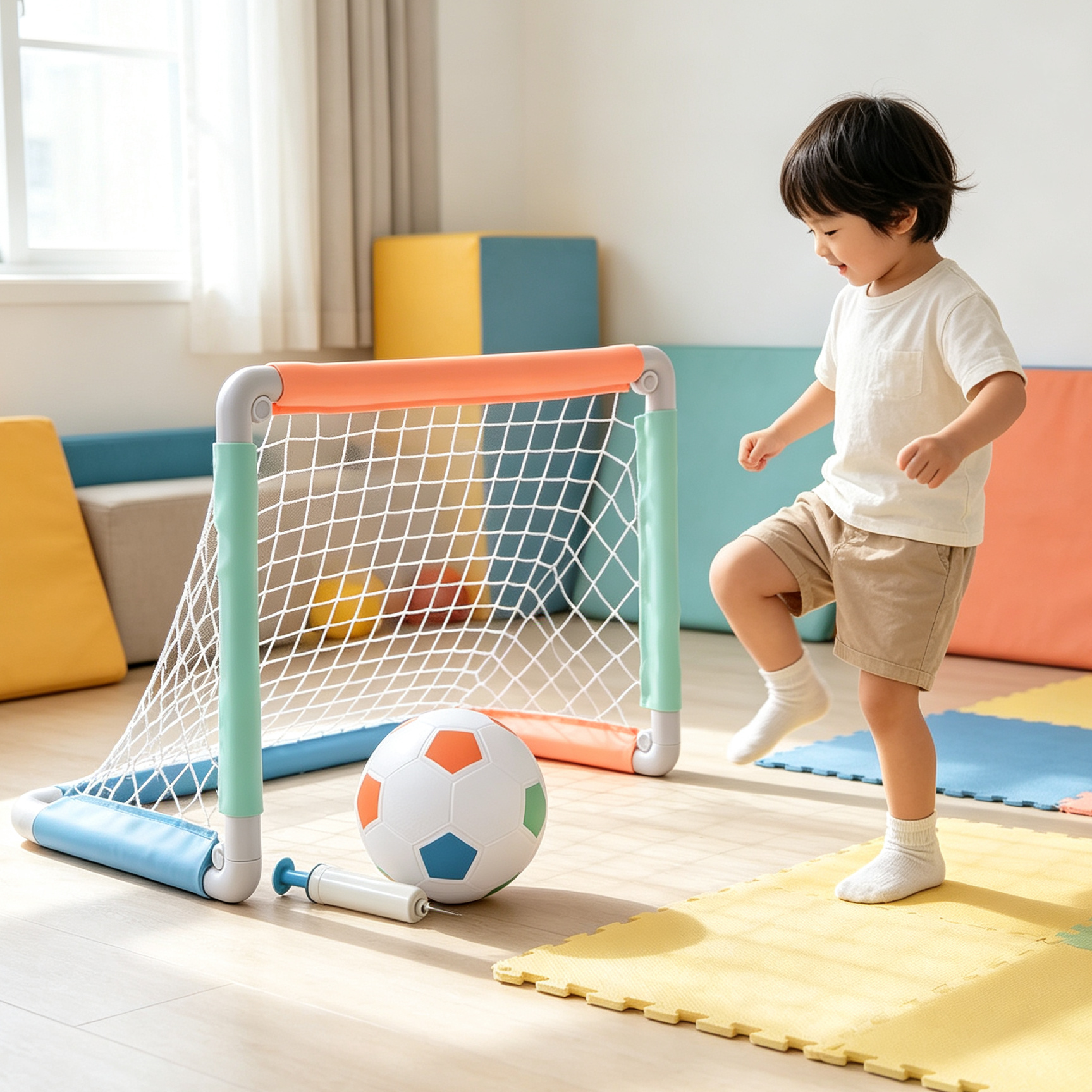 Kids Soccer Goal with Ball & Pump - 24 X 16